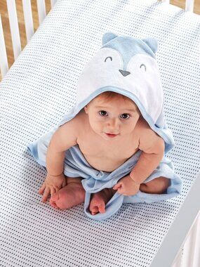 Little Star 100% Organic Cotton 1 Pack Boys Bath Towel